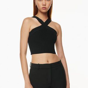 Babaton Sculpt Knit Criss Cross Cropped Tank